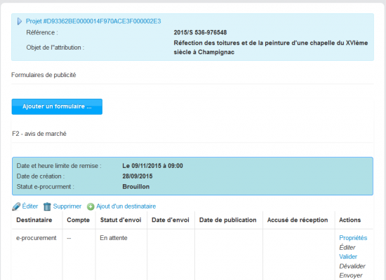 Rédaction des avis de marches Rédaction des avis de marches